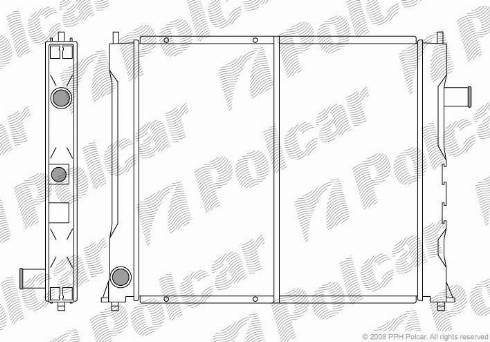 Polcar 381908-1 - Radiators, Motora dzesēšanas sistēma autodraugiem.lv