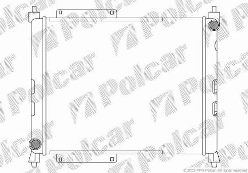 Polcar 381908A6 - Radiators, Motora dzesēšanas sistēma autodraugiem.lv