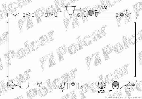 Polcar 3816084K - Radiators, Motora dzesēšanas sistēma autodraugiem.lv