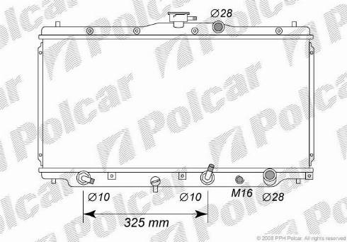 Polcar 3816083K - Radiators, Motora dzesēšanas sistēma autodraugiem.lv