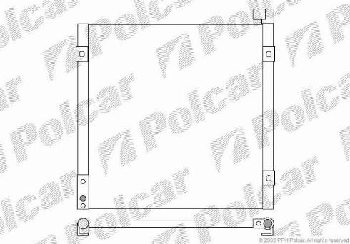 Polcar 3810K8C1 - Kondensators, Gaisa kond. sistēma autodraugiem.lv