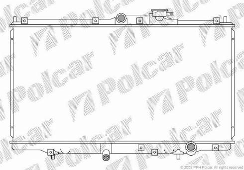 Polcar 3818081K - Radiators, Motora dzesēšanas sistēma autodraugiem.lv