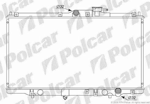 Polcar 381808-1 - Radiators, Motora dzesēšanas sistēma autodraugiem.lv