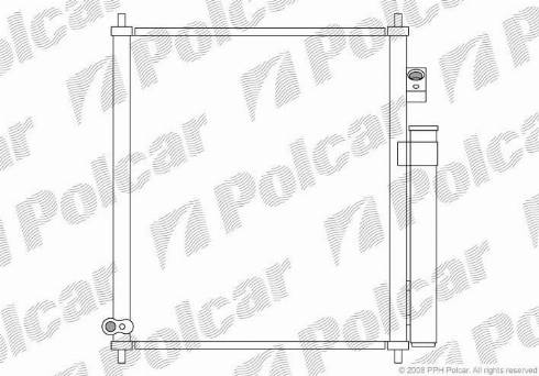 Polcar 3835K8C1 - Kondensators, Gaisa kond. sistēma autodraugiem.lv
