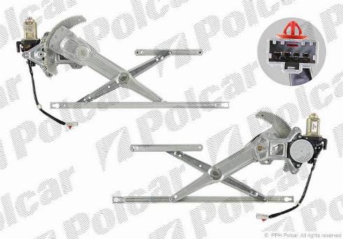 Polcar 3875PSE1 - Stikla pacelšanas mehānisms autodraugiem.lv