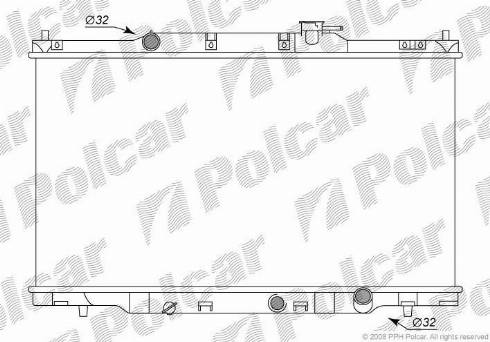 Polcar 3876081K - Radiators, Motora dzesēšanas sistēma autodraugiem.lv