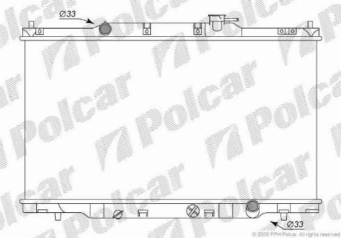 Polcar 387608-1 - Radiators, Motora dzesēšanas sistēma autodraugiem.lv