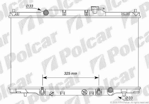 Polcar 387608-2 - Radiators, Motora dzesēšanas sistēma autodraugiem.lv