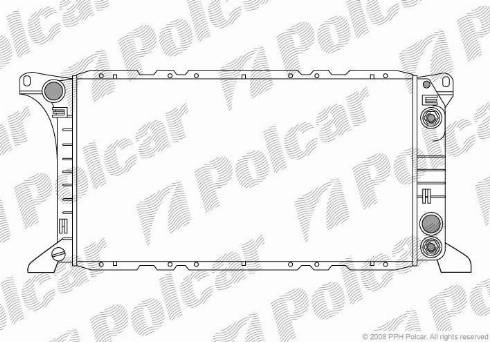 Polcar 324408-3 - Radiators, Motora dzesēšanas sistēma autodraugiem.lv