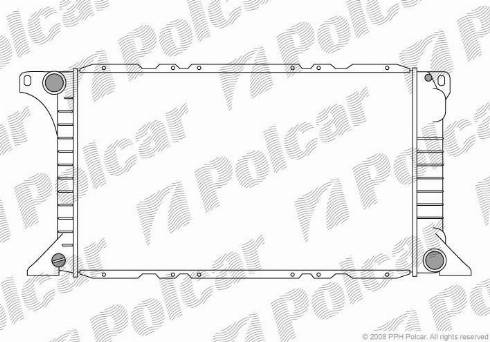 Polcar 324508-4 - Radiators, Motora dzesēšanas sistēma autodraugiem.lv