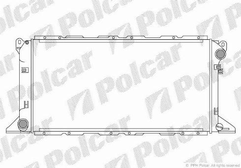 Polcar 324608A5 - Radiators, Motora dzesēšanas sistēma autodraugiem.lv