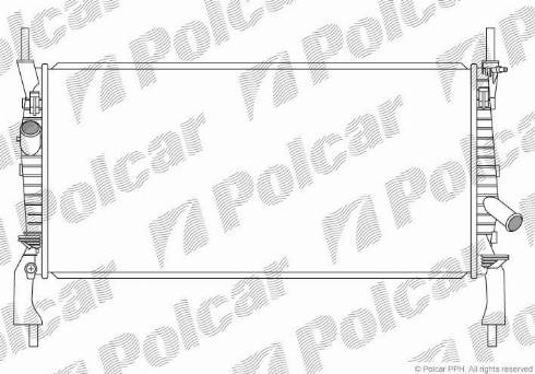 Polcar 3248082K - Radiators, Motora dzesēšanas sistēma autodraugiem.lv