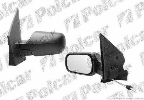 Polcar 3257521M - Ārējais atpakaļskata spogulis autodraugiem.lv