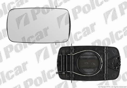 Polcar 320954-E - Spoguļstikls, Ārējais atpakaļskata spogulis autodraugiem.lv