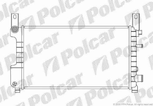 Polcar 320908-4 - Radiators, Motora dzesēšanas sistēma autodraugiem.lv