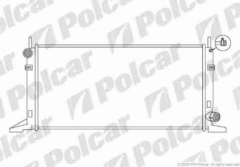 Polcar 320408-4 - Radiators, Motora dzesēšanas sistēma autodraugiem.lv