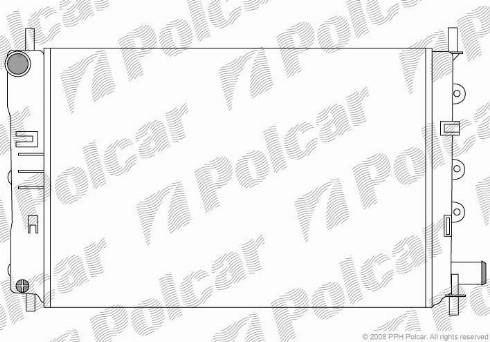 Polcar 3206084X - Radiators, Motora dzesēšanas sistēma autodraugiem.lv