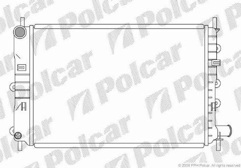 Polcar 320608-5 - Radiators, Motora dzesēšanas sistēma autodraugiem.lv
