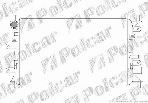 Polcar 320608-1 - Radiators, Motora dzesēšanas sistēma autodraugiem.lv