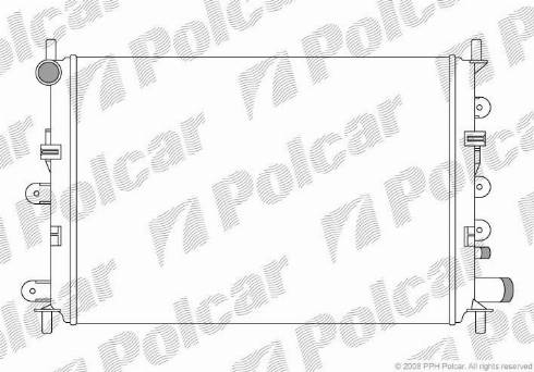 Polcar 320608-8 - Radiators, Motora dzesēšanas sistēma autodraugiem.lv