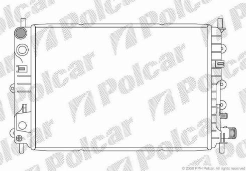 Polcar 3206083X - Radiators, Motora dzesēšanas sistēma autodraugiem.lv