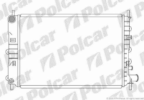 Polcar 320608-3 - Radiators, Motora dzesēšanas sistēma autodraugiem.lv