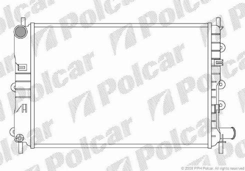 Polcar 320608A4 - Radiators, Motora dzesēšanas sistēma autodraugiem.lv