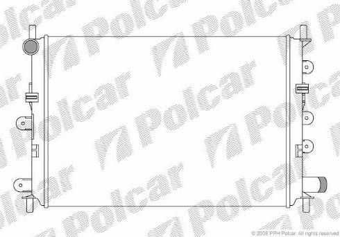 Polcar 320608A5 - Radiators, Motora dzesēšanas sistēma autodraugiem.lv