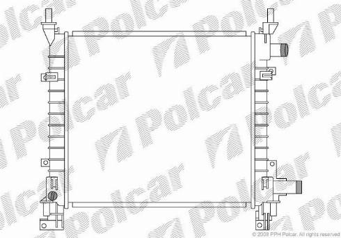 Polcar 320008-1 - Radiators, Motora dzesēšanas sistēma autodraugiem.lv