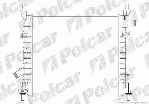 Polcar 3200083X - Radiators, Motora dzesēšanas sistēma autodraugiem.lv