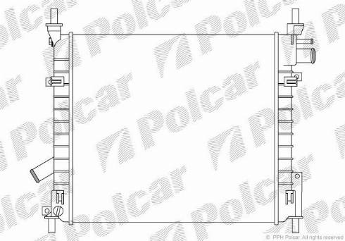 Polcar 320008-3 - Radiators, Motora dzesēšanas sistēma autodraugiem.lv