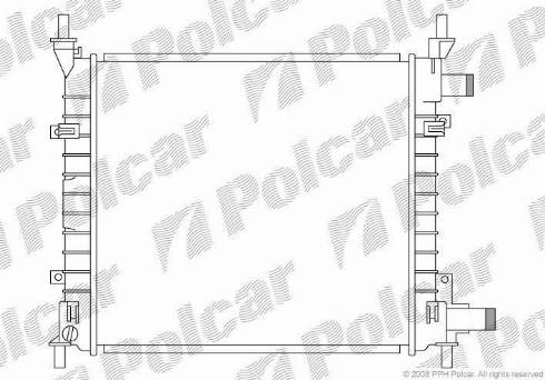 Polcar 3200082X - Radiators, Motora dzesēšanas sistēma autodraugiem.lv