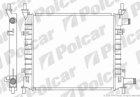 Polcar 320008-2 - Radiators, Motora dzesēšanas sistēma autodraugiem.lv
