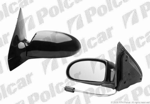 Polcar 3201521M - Spoguļstikls, Ārējais atpakaļskata spogulis autodraugiem.lv