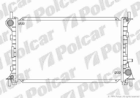 Polcar 320108-4 - Radiators, Motora dzesēšanas sistēma autodraugiem.lv