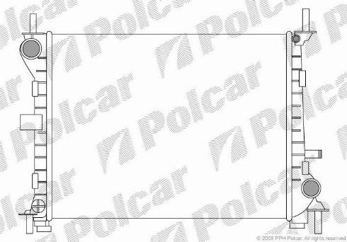 Polcar 3201081X - Radiators, Motora dzesēšanas sistēma autodraugiem.lv