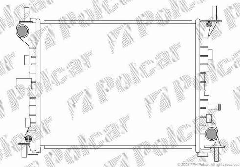 Polcar 320108-1 - Radiators, Motora dzesēšanas sistēma autodraugiem.lv