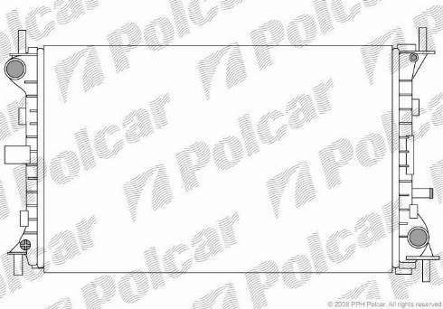 Polcar 3201083X - Radiators, Motora dzesēšanas sistēma autodraugiem.lv