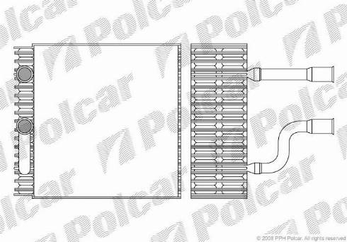 Polcar 3201P81X - Iztvaikotājs, Gaisa kondicionēšanas sistēma autodraugiem.lv