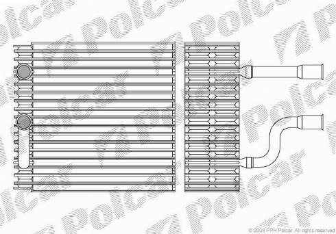 Polcar 3201P8-1 - Iztvaikotājs, Gaisa kondicionēšanas sistēma autodraugiem.lv