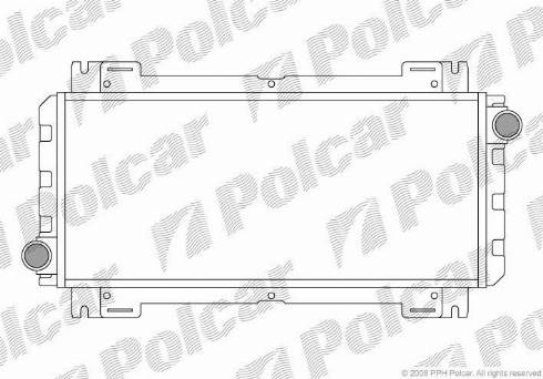 Polcar 320808A1 - Radiators, Motora dzesēšanas sistēma autodraugiem.lv