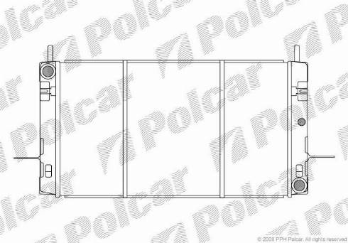 Polcar 3214085X - Radiators, Motora dzesēšanas sistēma autodraugiem.lv