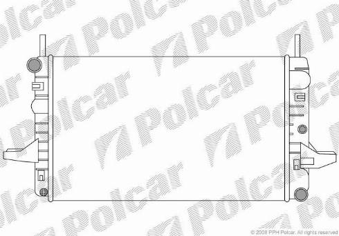 Polcar 3214088X - Radiators, Motora dzesēšanas sistēma autodraugiem.lv