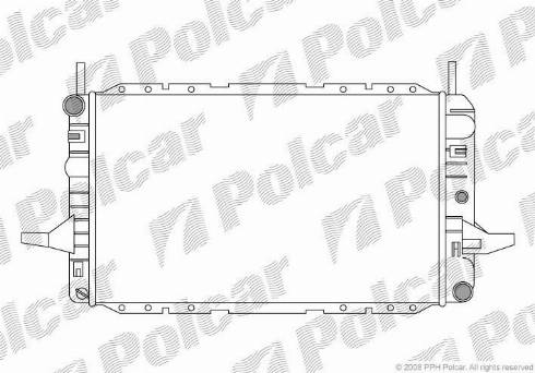 Polcar 321408A8 - Radiators, Motora dzesēšanas sistēma autodraugiem.lv