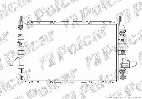 Polcar 3215085X - Radiators, Motora dzesēšanas sistēma autodraugiem.lv