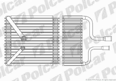 Polcar 3216P8-1 - Iztvaikotājs, Gaisa kondicionēšanas sistēma autodraugiem.lv