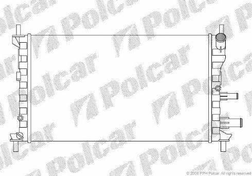 Polcar 3210084X - Radiators, Motora dzesēšanas sistēma autodraugiem.lv