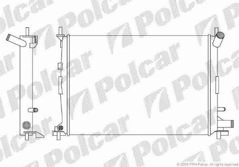 Polcar 321008-5 - Radiators, Motora dzesēšanas sistēma autodraugiem.lv