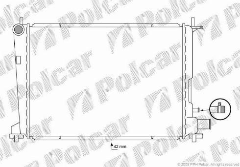 Polcar 321008-3 - Radiators, Motora dzesēšanas sistēma autodraugiem.lv