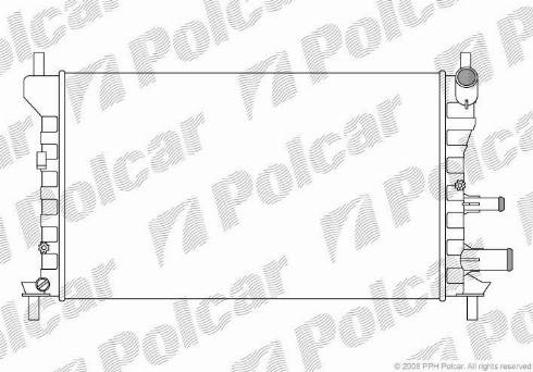 Polcar 321008A4 - Radiators, Motora dzesēšanas sistēma autodraugiem.lv